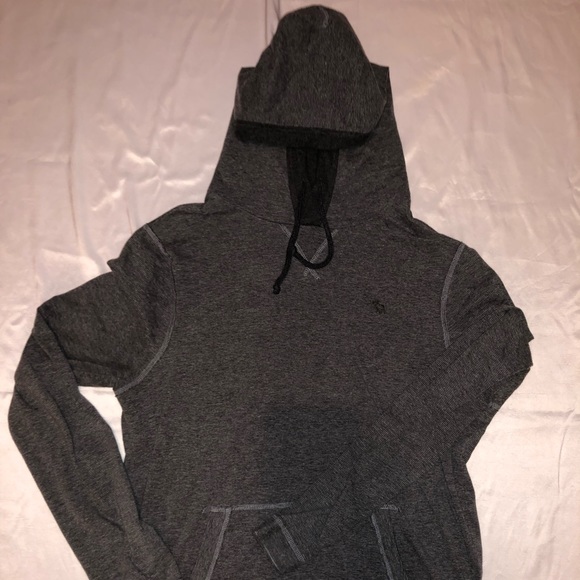 Abercrombie Grey Athletic Hoodie Size Medium - Picture 4 of 4